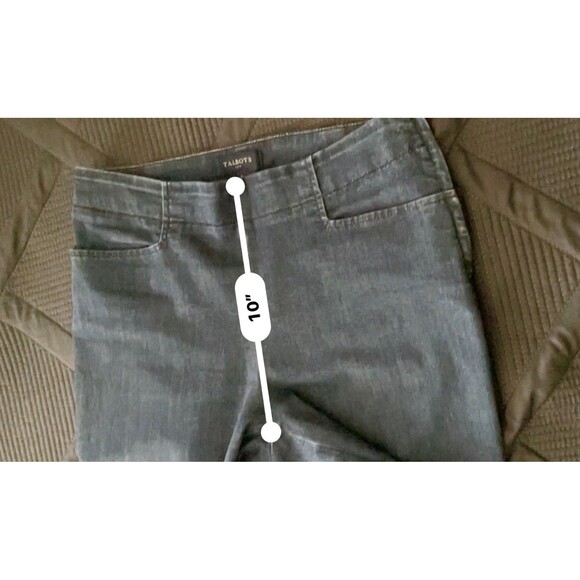 Talbots Jeans Side Zip Slim Ankle  Medium Wash Pockets Stretch Women’s 8 - Picture 10 of 11